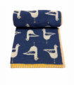 Seagull Turkish Cotton jacquard Hand towel Navy
