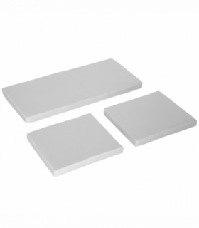 Seat Cushion Pads for Rattan Furniture, 3 PCs Garden Furniture Cushions, Grey