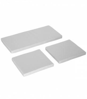 Seat Cushion Pads for Rattan Furniture, 3 PCs Garden Furniture Cushions, Grey