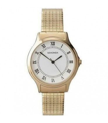 Sekonda Mens Gold Expandable Bracelet Watch 3021B