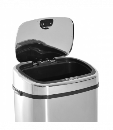 Sensor Bin 68 L Dustbin Stainless Steel Automatic Silver Dust-Silver