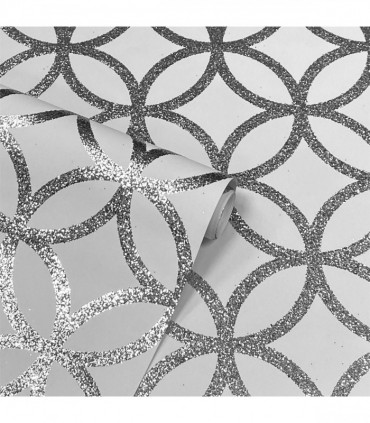 Sequin Geo White/Silver sw9