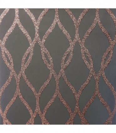 Sequin Trellis Charcoal/Rose Gold sw12