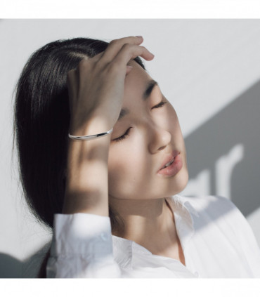 Serene Silver Bangle