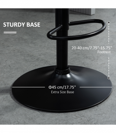 Set Of 2 Luxurious Velvet-Touch Bar Stools w/ Metal Frame Footrest Base Green