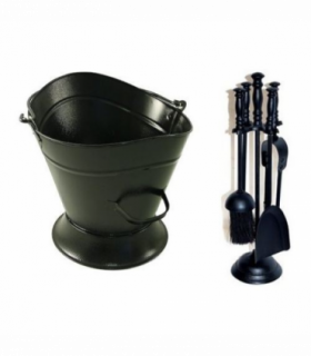 Set Of Waterloo Bucket + Milan Fireplace Set