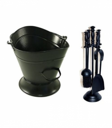 Set Of Waterloo Bucket + Milan Fireplace Set