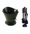 Set Of Waterloo Bucket + Milan Fireplace Set