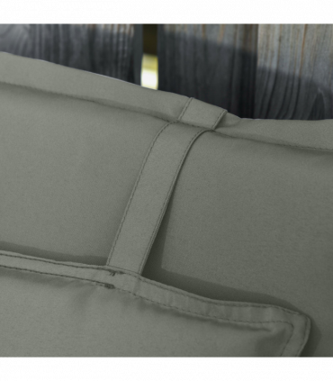 Set of 2 Garden Chair Cushion Seat, Dark Grey