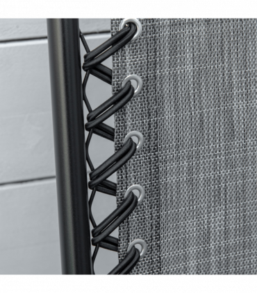 Set of 2 Patio Folding Dining Chair Set Garden Outdoor Grey