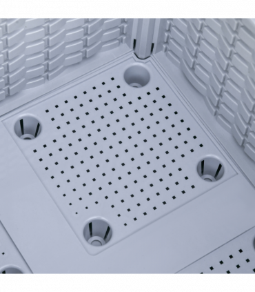 Set of 4 Garden Raised Bed Elevated Patio Flower Planter Box PP Vegetables Grey