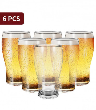 Vinsani Tulip Beer Glasses 6pcs 0000110