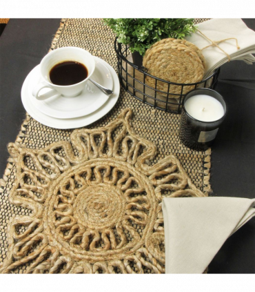 Severn Jute Star 36x36cm Natural Set of 2 Placemats
