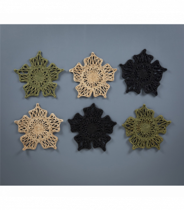 Severn Jute Star 36x36cm Olive Set of 2 Placemats