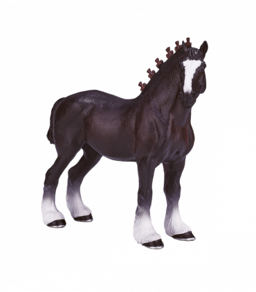 Shire Horse Toy  Realistic Equestrian Figurine