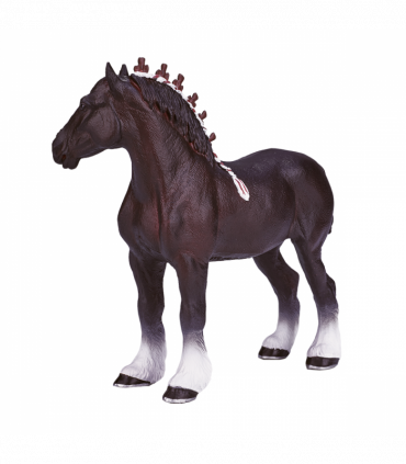 Shire Horse Toy  Realistic Equestrian Figurine