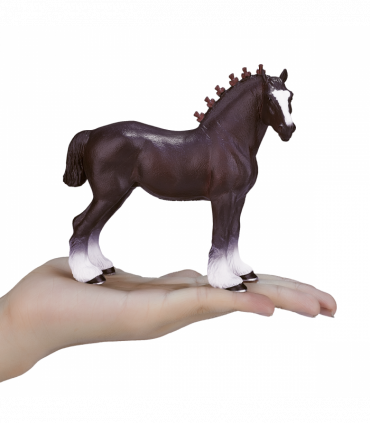 Shire Horse Toy  Realistic Equestrian Figurine