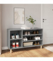 Shoe Cabinet Grey Sonoma 102x36x60 cm Engineered Wood
