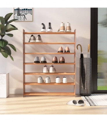 Shoe Rack Brown 90x24x117 cm Engineered Wood