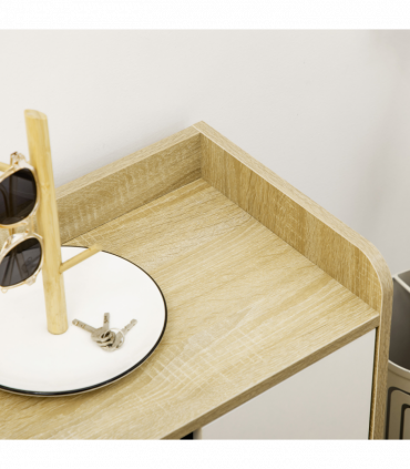 Shoe Storage Organizer w/ Double Door Cabinet Open Shelves for Hallway Entryway