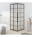Shower Cabin Frosted ESG 70x70x180 cm Black