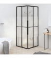 Shower Cabin Half Frosted ESG 80x80x180 cm Black