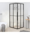 vidaXL Shower Cabin Half Frosted ESG 90x70x180 cm Black