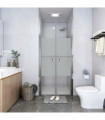 vidaXL Shower Door Half Frosted ESG 86x190 cm