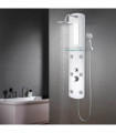 Shower Panel Unit 25x43x120 cm Silver