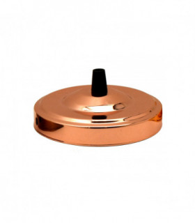 Side Fitting Ceiling Rose 108mm Diameter Single Outlet~1463