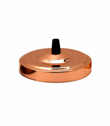 Side Fitting Ceiling Rose 108mm Diameter Single Outlet~1463