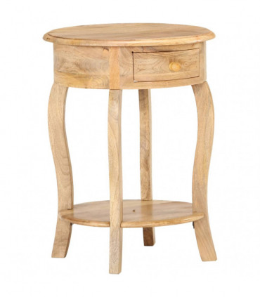 Side Table 37x37x61 cm Solid Mango Wood