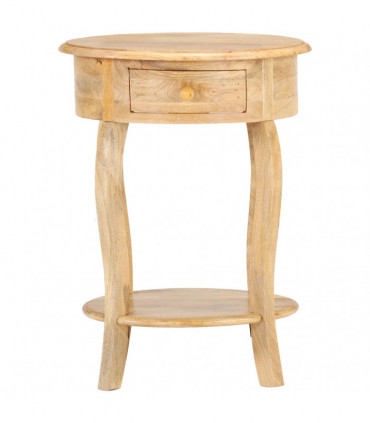 Side Table 37x37x61 cm Solid Mango Wood