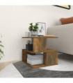 Side Table Smoked Oak 40x40x40 cm Engineered Wood