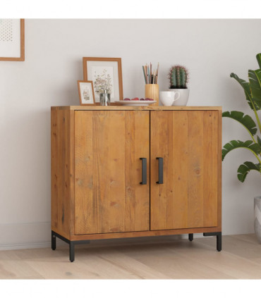 Sideboard Brown 75x35x70 cm Solid Recycled Pinewood