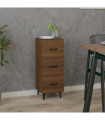 Sideboard Brown oak 34.5x34x90 cm Engineered Wood