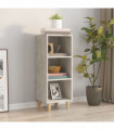 Sideboard Concrete Grey 34.5x32.5x90 cm Engineered Wood