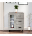 Sideboard Concrete Grey 69.5x34x90 cm Engineered Wood