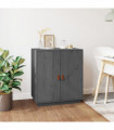 Sideboard Grey 65,5x40x75 cm Solid Wood Pine