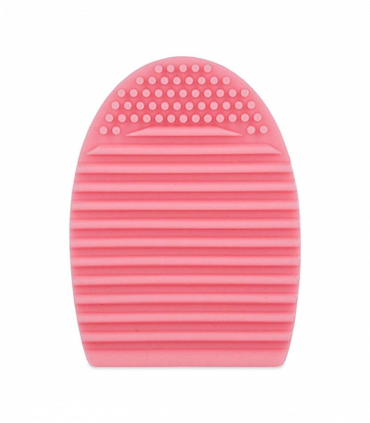 Silicone Egg Sponge Scrubber Make-Up Brush Cleaner - Pink/Purple[Pink]