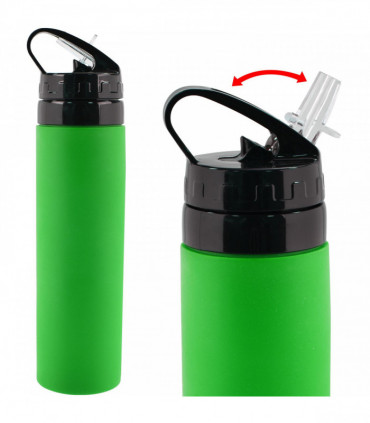 Silicone Squeezy Water Bottle_Green     839020