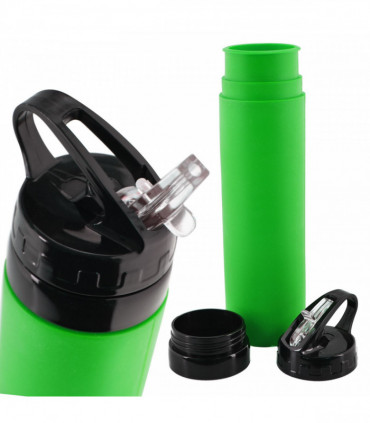 Silicone Squeezy Water Bottle_Green     839020