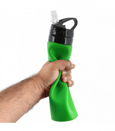Silicone Squeezy Water Bottle_Green     839020
