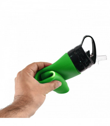 Silicone Squeezy Water Bottle_Green     839020