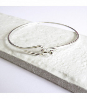 Silver Hoop Bangle - 6025