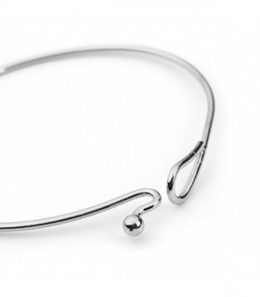 Silver Hoop Bangle - 6025