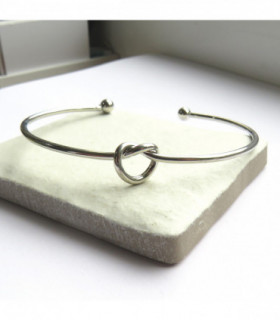 Silver Knot Bangle