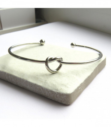 Silver Knot Bangle