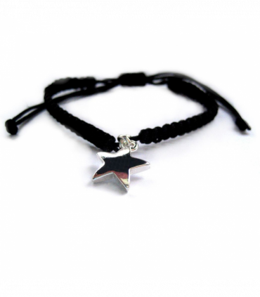 Silver Star Charm Friendship Bracelet