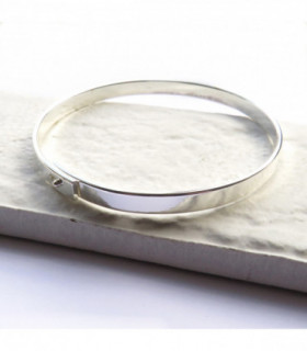 Silver Thin Bangle - 5990